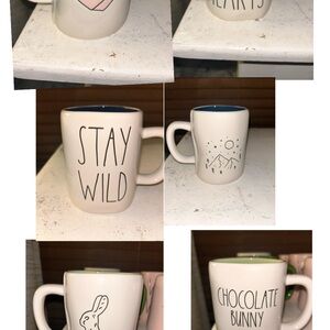 Rae Dunn Mug Collection - Cream with Black Text
